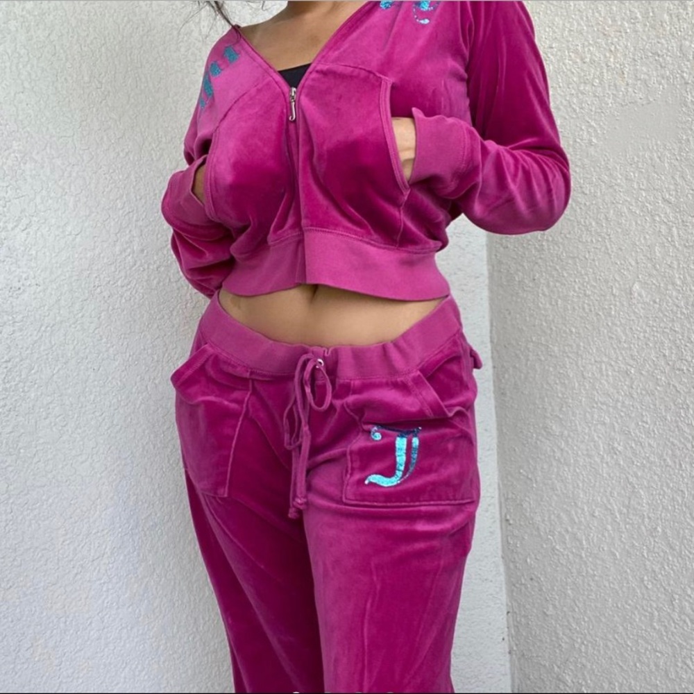One of A Kind Hot Pink Juicy Couture Velour Tracksuit 💗